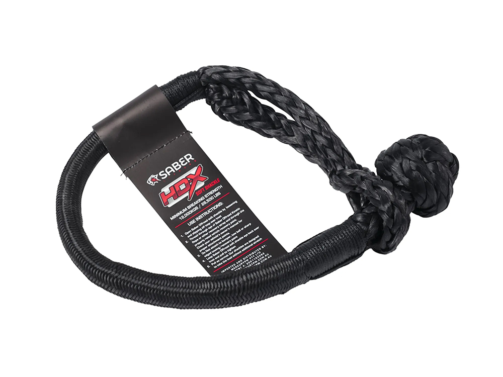 Saber OffRoad 12,000KG HDX SaberPro Bound Soft Shackle (Each) - SBR-12KTBSSB